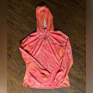 pink huk fishing shirt
